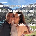 pareja colombiana en paisaje rural de montaña en Asturias – mejores lugares para vivir en España para extranjeros