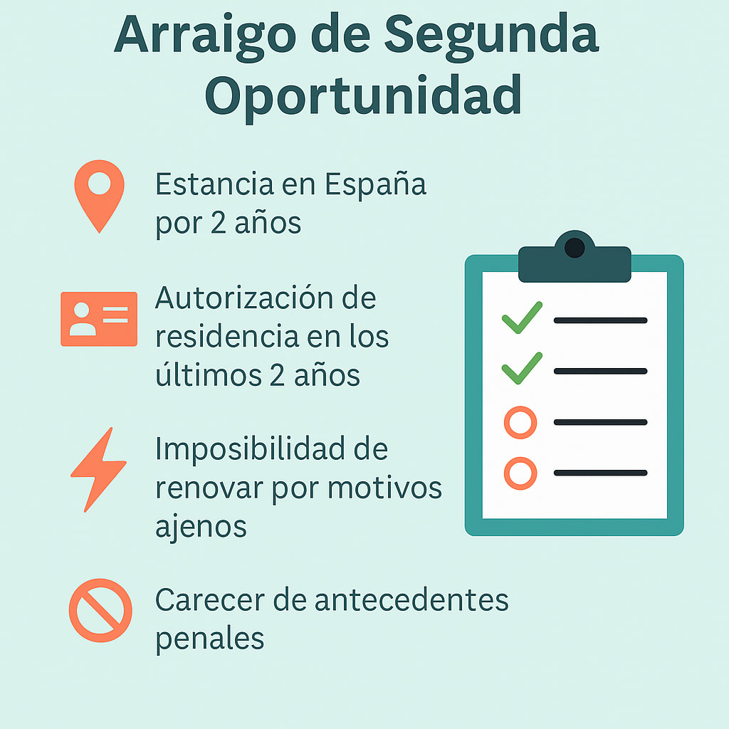 requisitos-arraigo-segunda-oportunidad-espana-2025 🔄 Arraigo de Segunda Oportunidad en España: Guía 2025 para Colombianos