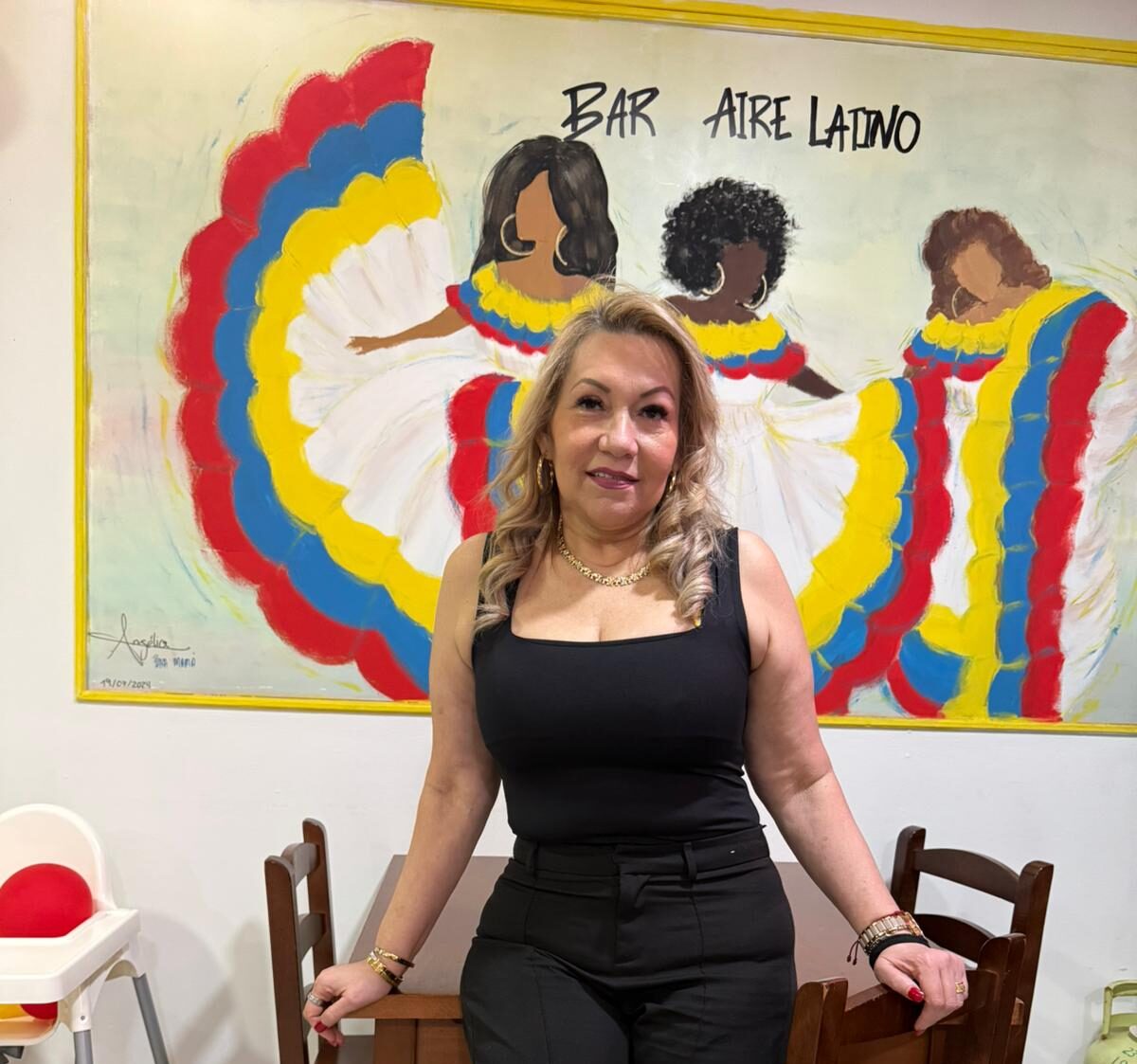 Estela, dueña del restaurante colombiano Aire Latino en Oviedo