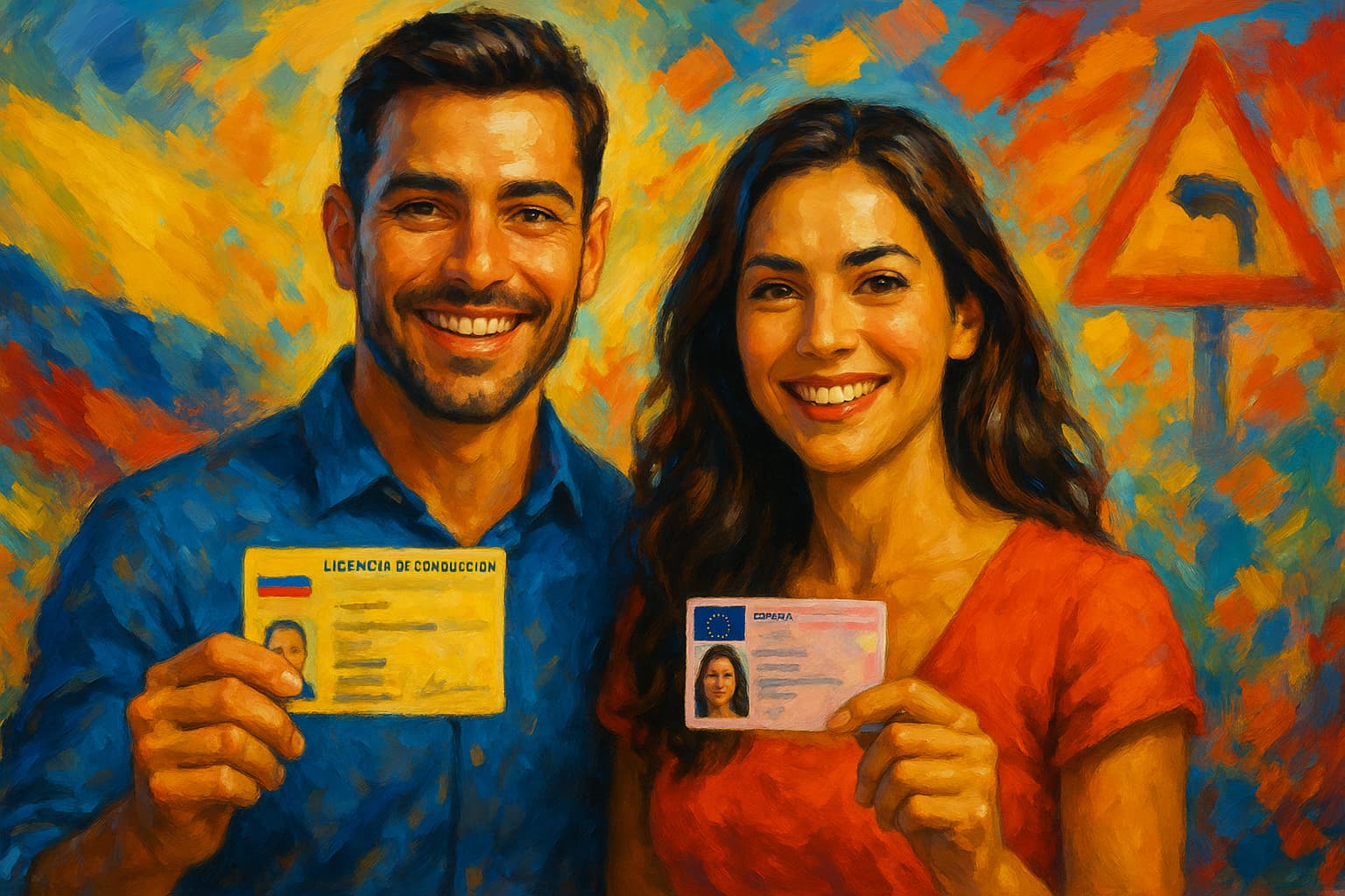 canje carnet de conducir entre Colombia y España