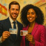 🪪 Tarjeta comunitaria: Guía 2025 para colombianos en España Tarjeta comunitaria en España para pareja multicultural elegante